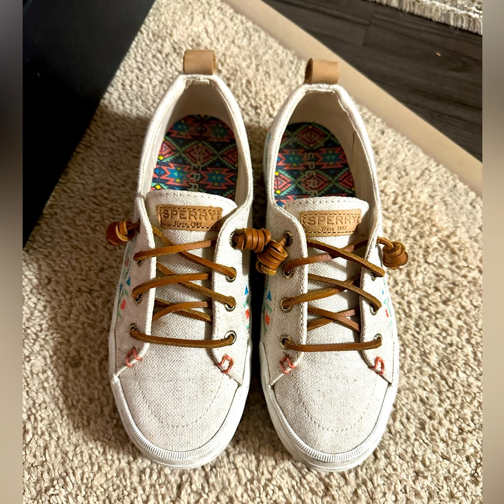 🌟Sperry Crest vibe canvas sneaker🌟